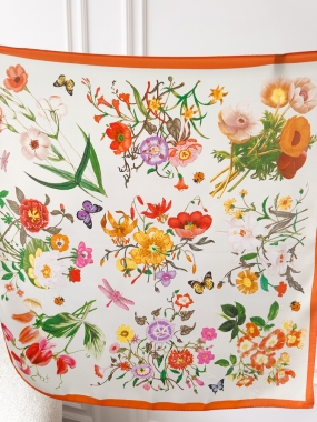 Apaszka Jardin Botanique | 100% jedwab ♡