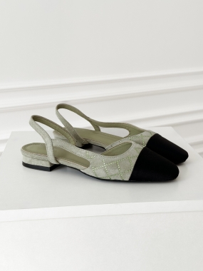 Slingback Rue Cambon | vert pistache ♡