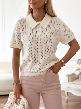 Polo Cap Ferrat | szydełkowe | wanilia ♡