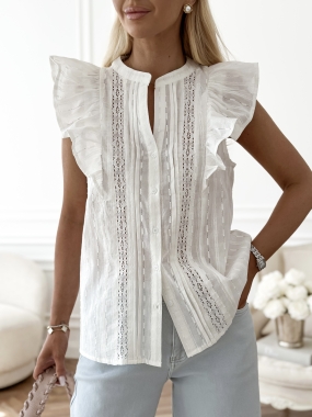 Bluzka Léonie | biel ♡