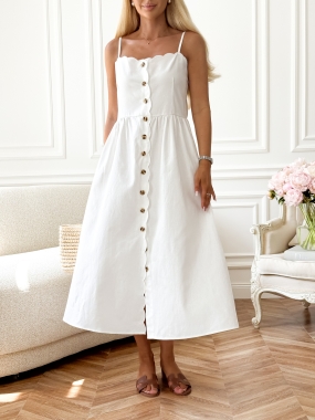 Sukienka Lydia | 100% bawełna | blanc ♡