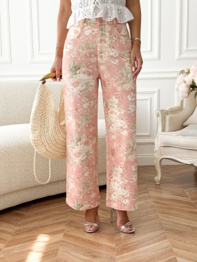 Jeansy Les Fleurs d’Été | kwiaty ♡