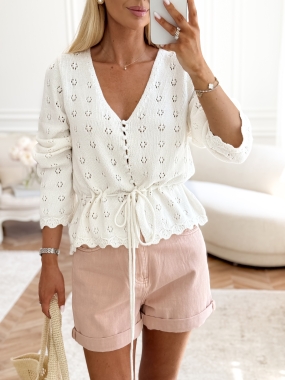 Cardigan Cécile | 100% bawełna | szydełkowy ♡