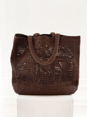 Torba Mallorca | shopper | słomka | czekolada ♡