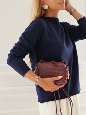Sweter Basic | wełna i kaszmir | bleu marine ♡
