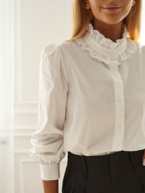 Koszula Emilie | koronka | blanc ♡