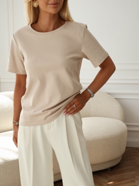 T-shirt Basic | premium cotton | beż ♡  
