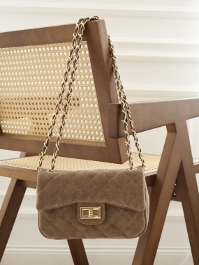 Torebka Timeless Classy | mini | zamsz | taupe ♡