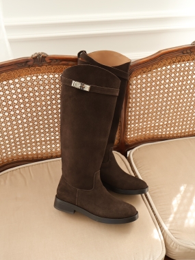 Oficerki Riding Boots | skóra naturalna | czekolada ♡
