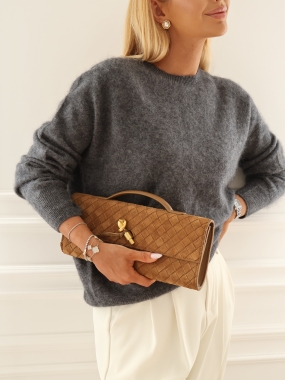 Sweter Mink | 95% wełna 5% kaszmir | anthracite ♡
