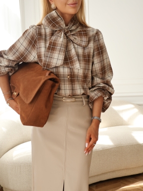 Koszula Ralph | kratka | camel beige ♡