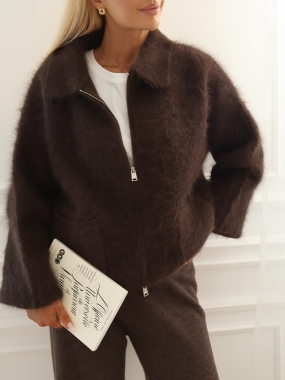 Bluza Cloud | angora i wełna | choco ♡