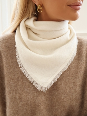 Bandana | 100% kaszmir | milk ♡