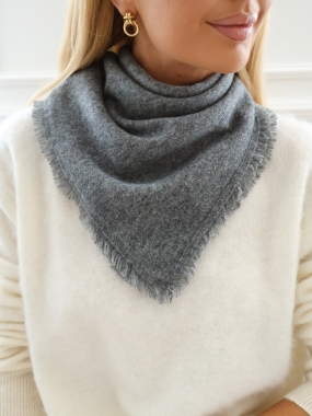 Bandana | 100% kaszmir | gris ♡
