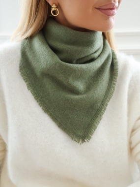 Bandana | 100% kaszmir | olive ♡